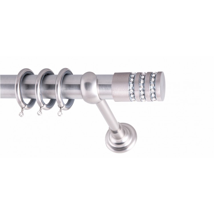 ΚΟΥΡΤΙΝΟΒΕΡΓΑ Φ35 160cm ΜΟΝΗ FRANS ΒΕΤΤΑ STRASS NICKEL ΚΟΥΡΤΙΝΟΒΕΡΓΑ Φ35 160cm ΜΟΝΗ FRANS ΒΕΤΤΑ STRASS NICKEL