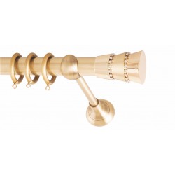 ΚΟΥΡΤΙΝΟΒΕΡΓΑ Φ25 160cm ΜΟΝΗ FRANS ΟΡΟ ΜΑΤ TRIPLO STRASS