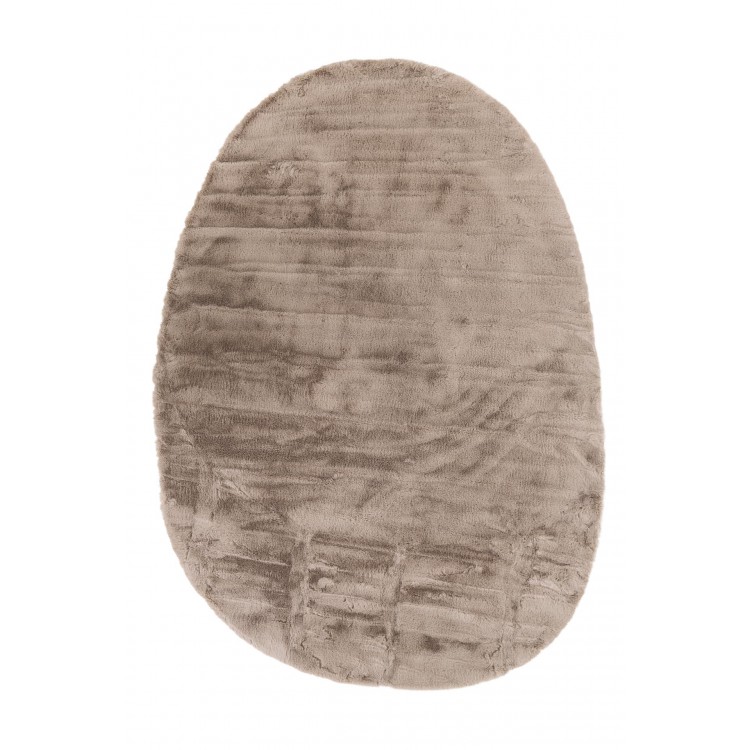 Γούνινο Χαλί Bunny OVAL TAUPE 2458 Royal Carpet - 170 x 240 cm