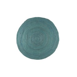 ΧΑΛΙ ΨΑΘΙΝΟ ROUND JUTE TURQUOISE