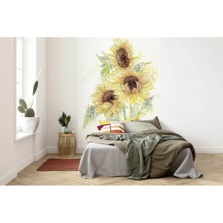 Φωτοταπετσαρία τοίχου KOMAR με ηλιοτρόπια "Girasol" X4-1008 200X250 Φωτοταπετσαρία τοίχου KOMAR με ηλιοτρόπια "Girasol" X4-1008 200X250
