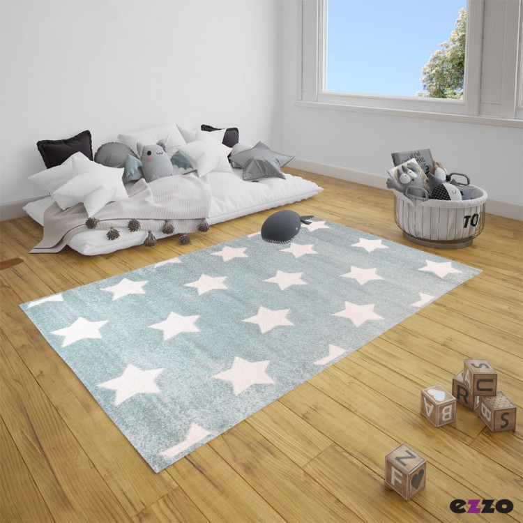 Χαλί ezzo Fairytale stars 7570AX6 Blue Χαλί ezzo Fairytale stars 7570AX6 Blue
